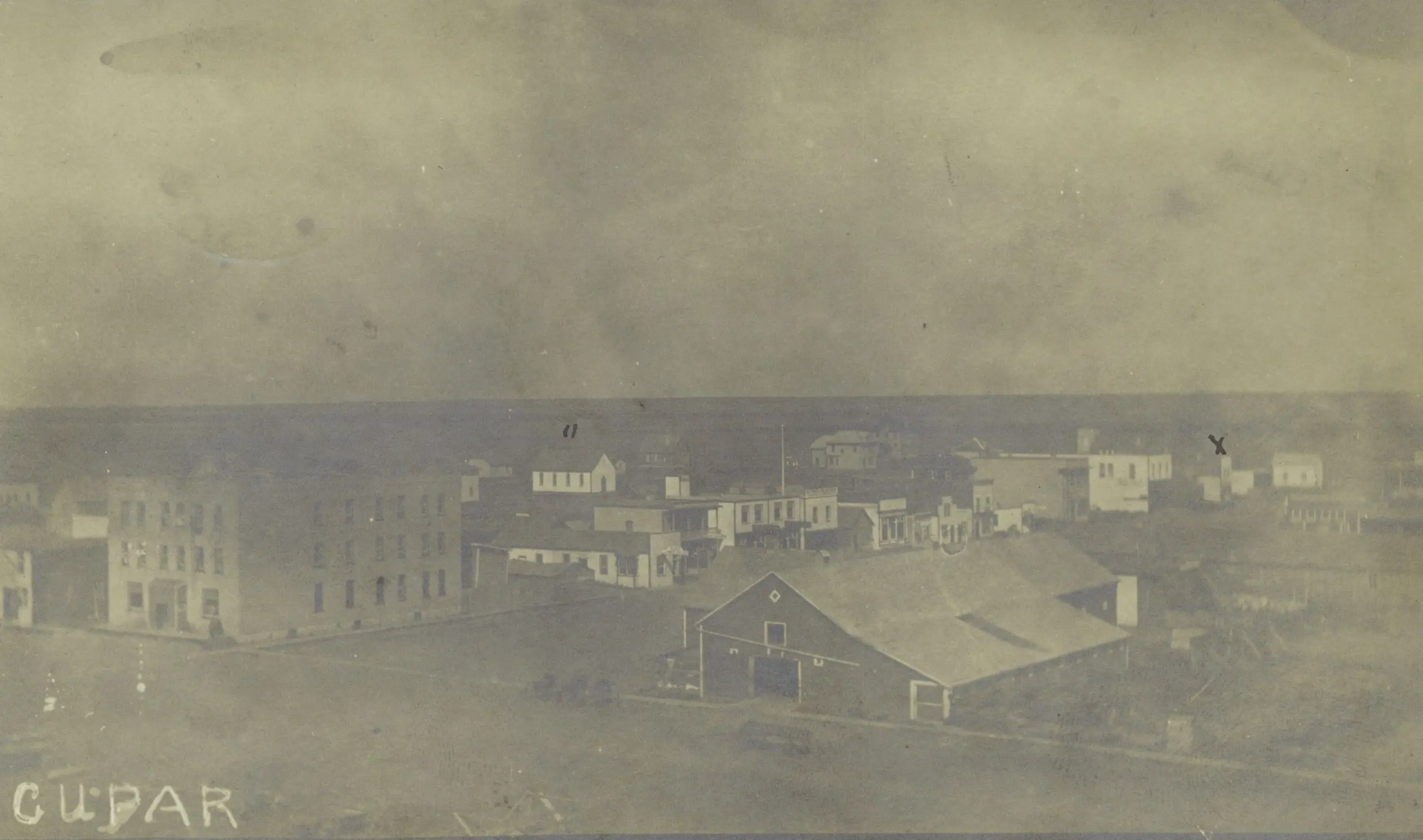 Bird's-eye view of Cupar